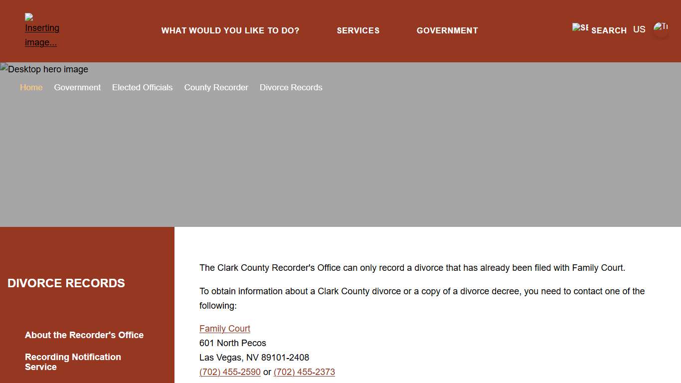 Welcome to Clark County, NV