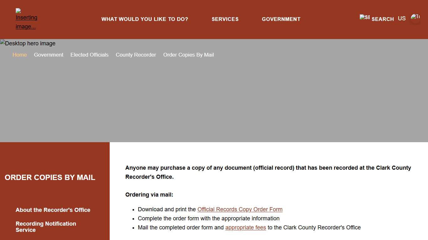 Welcome to Clark County, NV