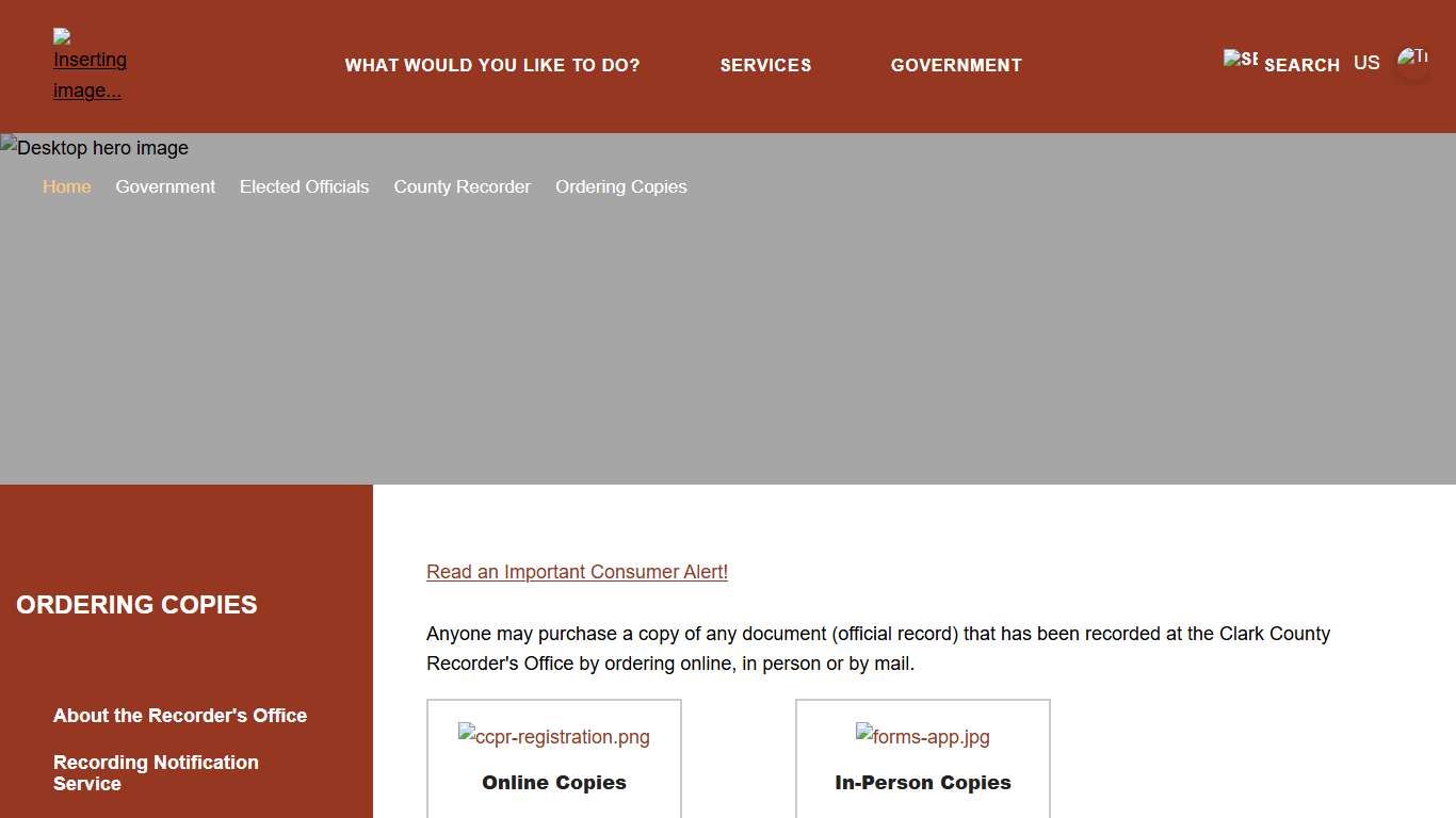 Welcome to Clark County, NV