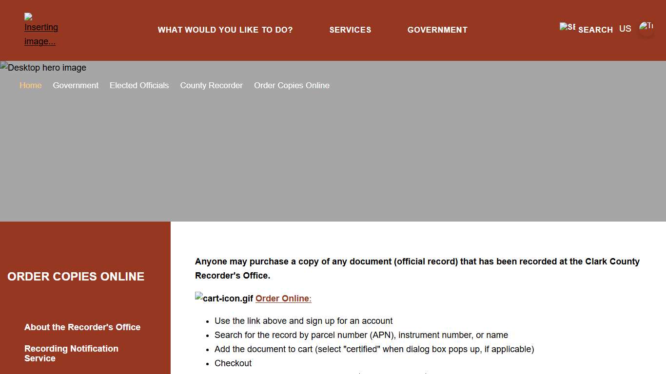 Welcome to Clark County, NV